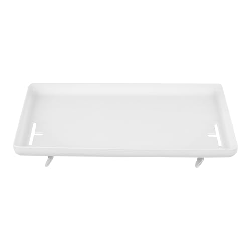 WooDerson Nachttischregal, Nachttischregal für Bett, Nachttisch Regal mit Kabelschlitz, Tablett-Organizer, Platzsparend für Handy, Bücher & Mehr, 32 x 23.3cm (Weiß)