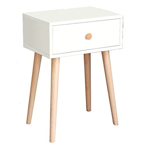 LVUNZJCA Nachttisch Nachttisch Home Schlafzimmer moderner minimalistischer Kleiner Schrank Einfache Aufbewahrung für Eingangsbereich(Weiß)