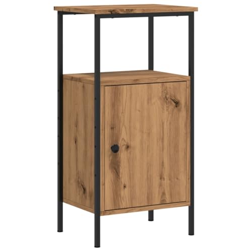 Genérico wenjingqi 857248 Nachttisch aus technischem Holz, Eiche, 41 x 31 x 80 cm