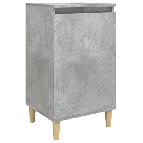 Genérico Wenjingqi 819636 Nachttisch, Sperrholz, Grau, Beton, 40 x 35 x 70 cm