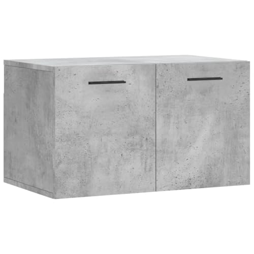 Genérico Wenjingqi 830040 Wandschrank, Holztechnik, Grau, Beton, 60 x 36,5 x 35 cm, Grau