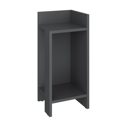 Vicco Nachttisch Lenar, Anthrazit, 27 x 60 cm