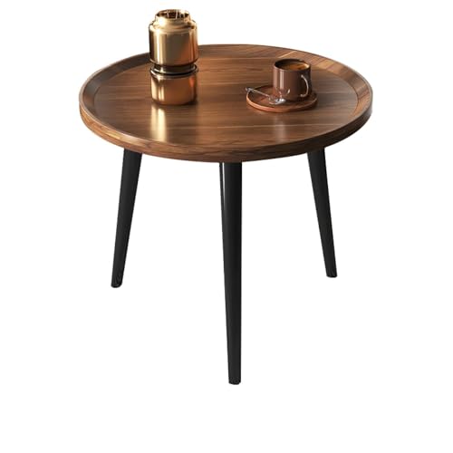 ZhangHY 2er Set Skandinavischer Runder Couchtisch Haushalt Klein Zuhause Nachttisch Niedriger Tisch Einfacher Balkon Couchtisch Oval Ecktisch