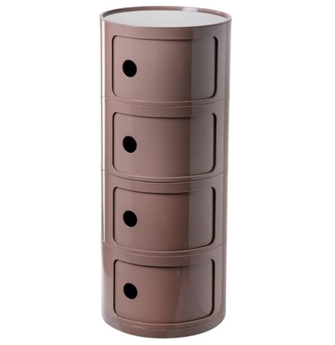 IROEJT Nachttisch mit Zwei Ablagefächern, Massivholz, mit Leder bezogen, Beistelltisch für Schlaf- und Wohnzimmer?Coffee Color