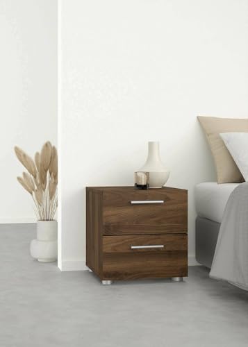 Dmora   Amber, Niedrige Kommode, Tisch, Multifunktionaler, 40x40 h42 cm, Nussbaum