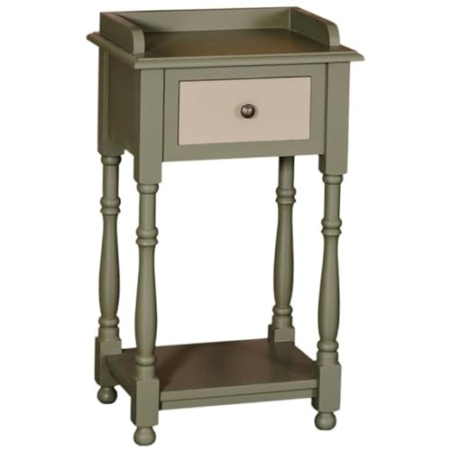 Casa Padrino Barock Kommode mit 1 Schublade 45 cm   Jugendstil Landhaus Stil Möbel   Nachttisch Schrank, Farbkombinationen:Hellgr n/Creme