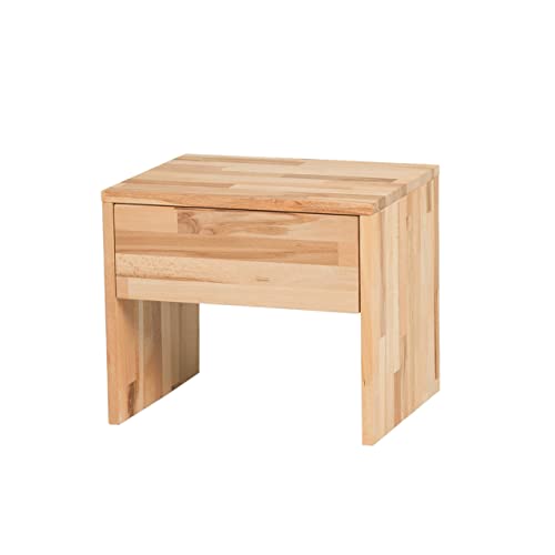 DICO Buche Kernbuche Massivholz Nachttisch Beistelltisch 960.66 02 Buche Natur lackiert