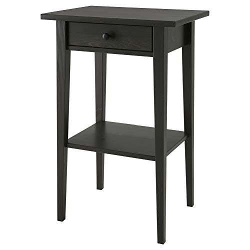 IKEA ASIA HEMNES Nachttisch schwarz-braun