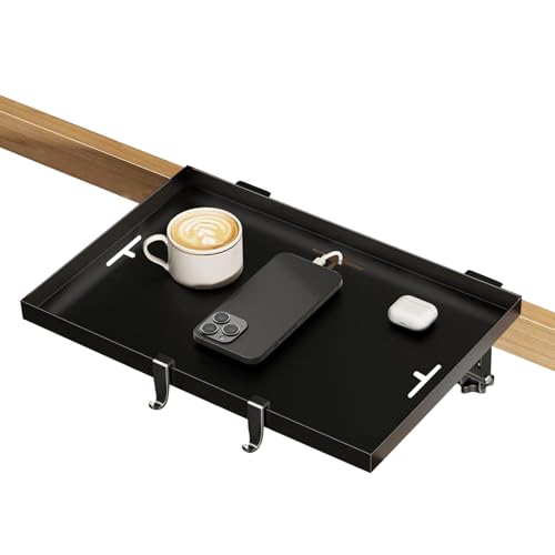 Nbbwwu Nachttisch Bett Hängeregale | Bett Nachttisch Ablage Für Hochbett Studentenzimmer - Klappbar Organizer Mit Kabelmanagement Für Smartphone Becher Buch Brille Wohnung Oberes