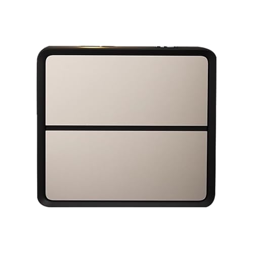 Minimalistischer Nachttisch mit Lederumwicklung und 2 Schubladen, Nachttisch aus Holz für Schlafzimmer und Wohnzimmer, modernes Silber-Finish (35 x 47 x 40 cm)