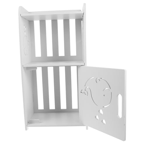 AUTSUPPL Moderner Beistelltisch mit Stauraum aus Holz Kompakter Nachttisch für Schlafzimmer Stabiler und Leichter Mini würfel Schrank Vielseitiger Aufbewahrungstisch Einfach zu Reinigen