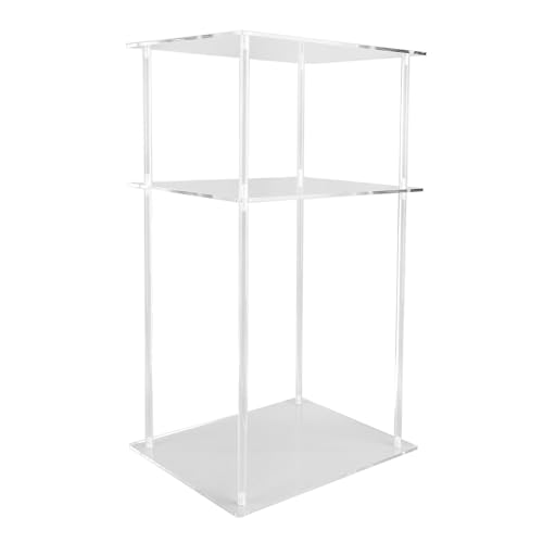 Yctze 3 -stufige Transparente Acryl -Beistelltisch Stilvoller Klarer Nachttisch für Wohnzimmer, Schlafzimmer und Kleine Räume