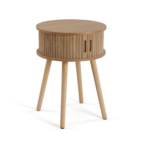 Versa Nachttisch „Leiah“ im skandinavischen Stil, Maße (H x L x B) 54 x 40 x 40 cm, Braun