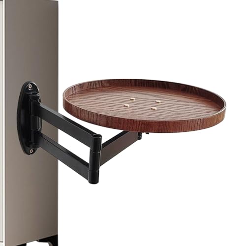 Klappwandschreibtisch, wandmontierte Ständer,Rotierender Nachttisch - Abnehmbarer Leseschreibtisch, einziehbarer Klappwandstand für Zuhause, Studio