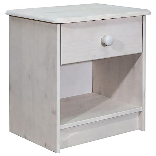 MOBCANT Nachttisch, Nachtkasten Couchtisch Bettablage Bedside Table Geeignet für Schlafsaal Hotel Wohnstube Wohnung 41x30x42 cm Massivholz Kiefer
