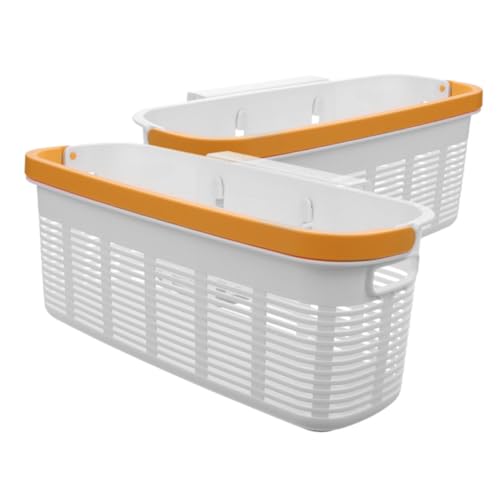 OUNONA 2stücke Hängekorb Fürs Nachttisch-schlafzimmer Bett Organizer Zum Einhängen Aufbewahrungskorb Aus Kunststoff Für Kleinigkeiten Im Wohnheim