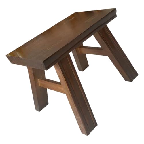 PRETYZOOM Tritthocker Für Erwachsene Und Kinder Fußhocker Holzhocker Für Küche Und Bad Vintage Kleiner Nachttisch Schminktisch Rustikaler Fußhocker