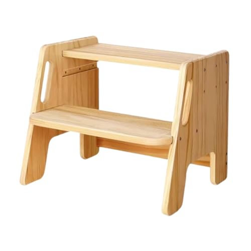 Milageto Toilettenhocker, Töpfchenhocker, Nachttisch, Betttreppe, doppellagig, tragbar, Toilettenfußhocker für Kinder, Badezimmer, drinnen und draußen, ältere