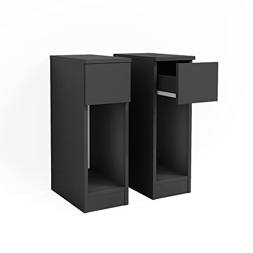 Vicco Enton, Schwarz, 20 x 59.5 cm 2er Set