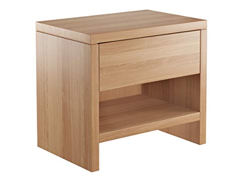 Erst-Holz Nachttisch Buche Nachtkästchen Bettkommode Nachtschrank mit Schublade 90.20-K39