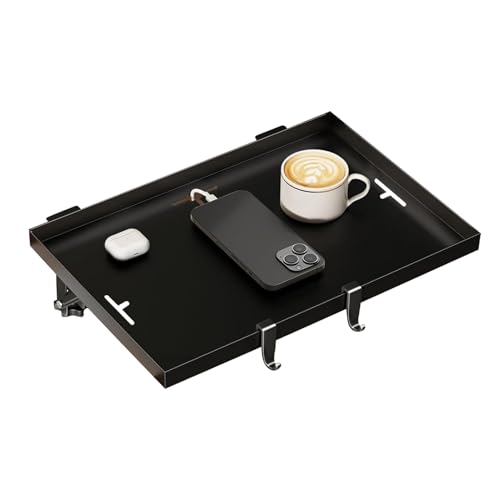 Nachttischregal für Studentenbett | Etagenbett Nachttisch zum Anklemmen für Schlafsaal, Organizer zur Aufbewahrung, faltbar, mit Kabelmanagement für Smartphone, Tasse, Buch, Brille