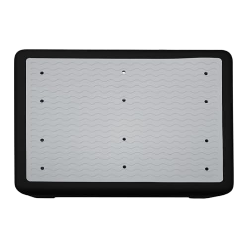 Tritthocker, Fußhocker, rutschfest, 42 x 32 x 8 cm, kompakt, leicht, sichere Unterstützung, ideal für Nachttisch, Badezimmer, Küche, Wohnmobil, Auto, Treppe, Innenbereich