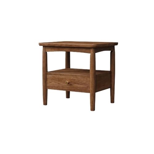 PulseWave7 Nachttische Aufbewahrungsschrank aus Massivholz mit Schubladen, stilvoller Nachttisch, Kleiner Schrank for Wohnzimmer, Schlafzimmer, Arbeitszimmer, for Bücher, Lampen usw. Nachttisch