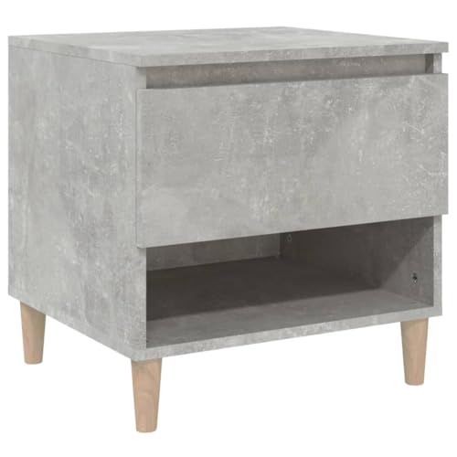 Genérico wenjingqi 819540 Nachttisch, Sperrholz, Grau, Beton, 50 x 46 x 50 cm