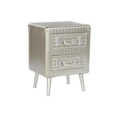 Home ESPRIT Nachttisch Metall Holz MDF 46 x 39 x 63 cm