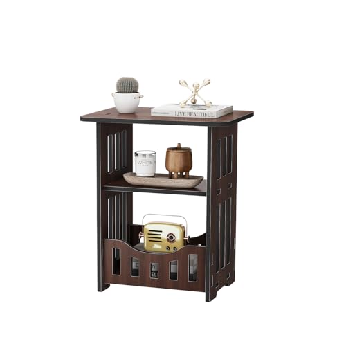 Dripex Beistelltisch, Nachttisch 3 Ebenen, 36x24x40cm, Nachtkommode für Schlafzimmer, Wohnzimmer