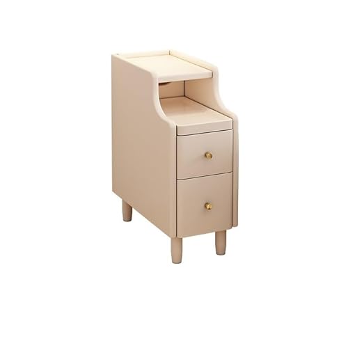 GUERNSEY Zuhause Nachttisch Nachttisch, Massivholz, schmaler Schrank, Home Schlafzimmer Lücke, ultraschmaler kreativer Kleiner Schrank, einfacher Lagerschrank Bettseite Nachttisch(M)