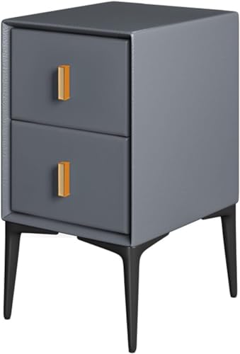 Ultra schmaler Nachttisch, Massivholz-Design für kleine Räume, hoher Beistelltisch, ideal für Schlafzimmer oder Wohnzimmer