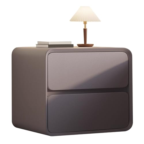 Moderner Nachttisch aus Leder mit Schubladen zur Aufbewahrung im Schlafzimmer, kleiner Nachttisch mit mehrfarbigen Optionen