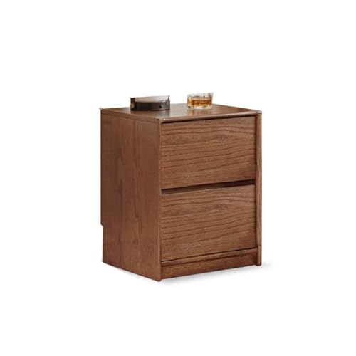 Nachttisch, Aufbewahrungsschrank, Aufbewahrung for kleine Wohnungen, 35 x 50 x 30 cm(Walnut Color)