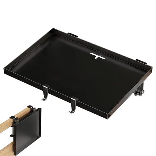 Mimoqk Nachttisch, Schlafsaal-Tisch für die Organisation des Schlafzimmers, faltbarer Organizer mit kompaktem Design, Nachttischaufbewahrung für College-Gläser