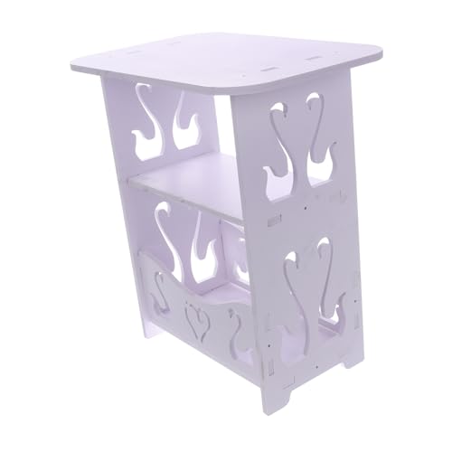 VICASKY Moderne Nachttisch Für Schlafzimmer Kompakter Beistelltisch Für Kleine Räume Klare Und Frische Farbe Zum Ordnen Von Büchern Und Getränken