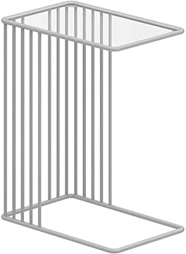 Nachttisch Nachttisch Schlafzimmer Nachttisch, Sofa klein, Schließfächer, Nachtschränke, Lagerschränke, Regale Beistelltisch (Farbe: Silber)