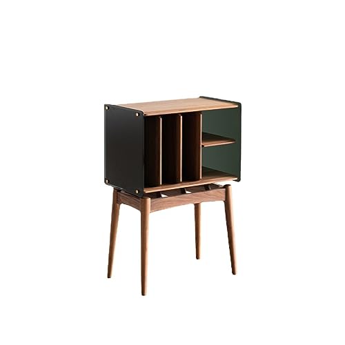 Walnut, Bücher  Zeitungsschrank, Seitenschrank schwarzem Walnussholz, Wabi Sabi, Windseite, EIN Paar