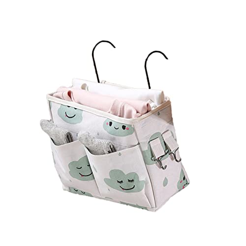 CAOMEI Aufbewahrung Hängend Bett,Bett Organizer Zum Einhängen, Nachttisch-Aufbewahrungst asche Multifunktionale Bett Tasche Mit Darhthaken, Bett Organizer Hängetasche Für Kopfteile (B)