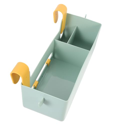 TOBBOMEY Aufbewahrungsbox Betthängekorb mit Abnehmbaren Haken Vielseitiger Nachttisch Organizer zum Einhängen Platzsparender Betttaschen Aufbewahrungsbehälter für Bücher Schreibwaren und