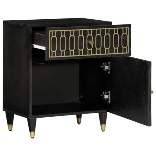 Genérico wenjingqi 358328 Nachttisch, Massivholz, Griff 50 x 33 x 60 cm