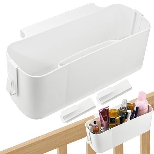 Joyseedi Bett Organizer zum Einhängen mit Haken, Aufbewahrungskorb Schlafsaal Bett Hängen mit 2 Abnehmbarer Haken, Aufhängen Bett Aufbewahrungstasche für Buch Zeitschriften Spielzeug-Handy-Headset