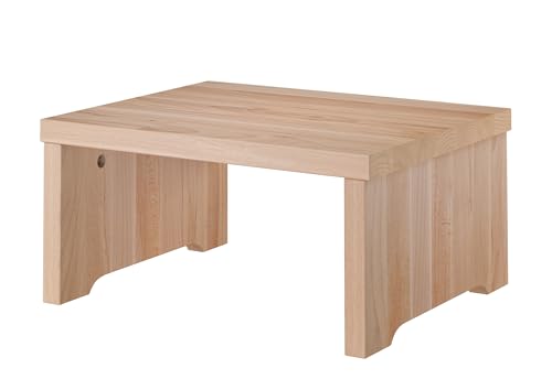 Erst Holz Nachtkästchen niedriger Nachttisch ohne Schublade massiv lackiert 90.20 K16