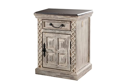 MASSIVMOEBEL24.DE Kolonial Mango massiv Möbel Massivholz Nachttisch Akazie Kolonialstil Massivmöbel Holz massiv Castle-Antike #259