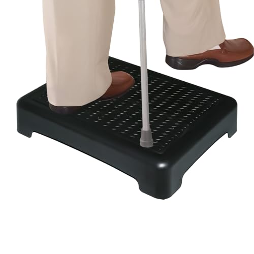 Tritthocker, , rutschfester Fußhocker für Senioren, Kinder, Erwachsene, tragbare Trittstufe für Nachttisch, Auto, , Küche, Bad, Treppe, Badewanne, Innenbereich, 42 x 32 x 8 cm
