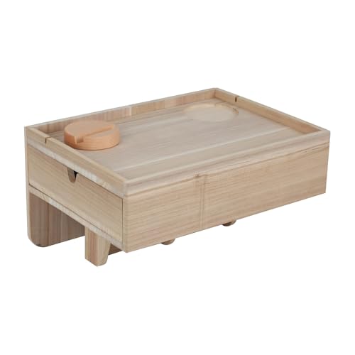 KMDZDZGS Nachttischtablett aus Holz, Nachttischregal mit Schublade und Handyhalterung, Nachttisch zum Einhängen, Bettablage, Bettregal zum Anklemmen, mit einem Handyhalter, für Bett, Etagenbett