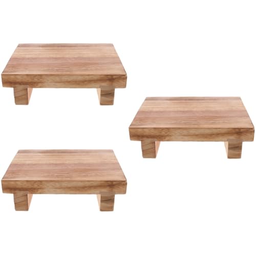 MAGICLULU 3 Teiliger Fußhocker Für Senioren Faltbarer Hocker Seniorenhocker Tritthocker Nachttisch Fußhocker Sofa Fußstütze Für Die Couch Kleiner Fußhocker Fußstützen Stuhl