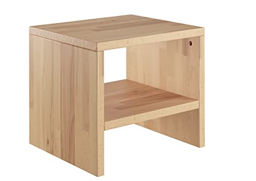 Erst-Holz Nachttisch Buche Massivholz Nachtkästchen Beistelltisch 90.20-K31