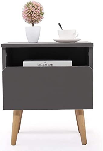 Tiiiopkvvv Generic Nachttisch für Schlafzimmer Nachttisch Silber Beistelltisch Couchtisch Moderner Stil Nachttisch Möbel Schlafzimmer mit Schublade für Home Office