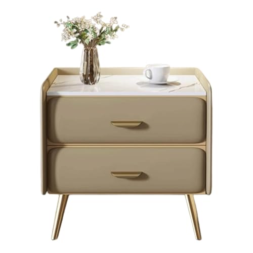 Nachttische Nachttisch Kiefer Schrank Mikrofaser Leder Beistelltisch Modern Home Installationsfrei Beistelltisch mit Schublade Platzsparendes Design